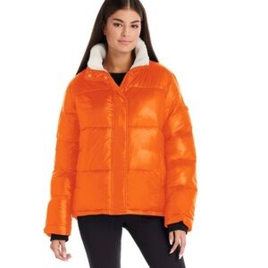 Koolaburra By Ugg Orange Quilted Puffer Jacket